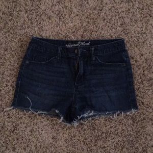 Universal Thread High Rise Shortie Jean Shorts